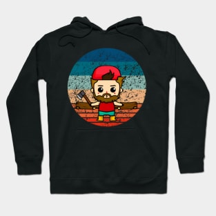 Lumberjack Kawaii Vintage Circle Hoodie